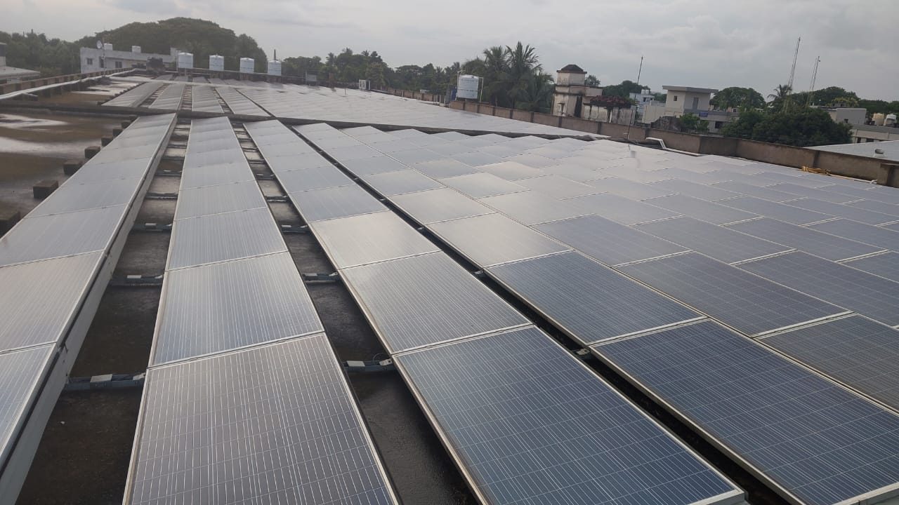 Rooftop solar installation